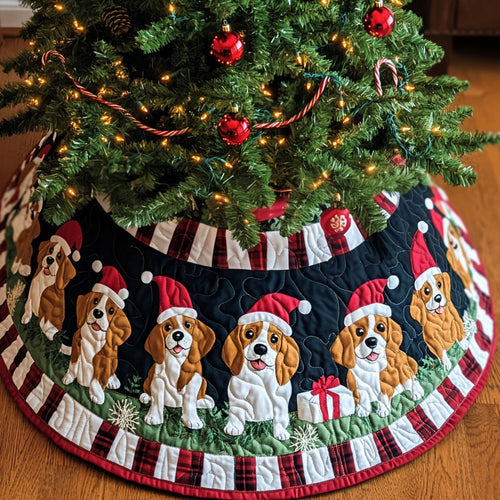 Adorable Beagle Quilted Tree Skirt GFTOTG768