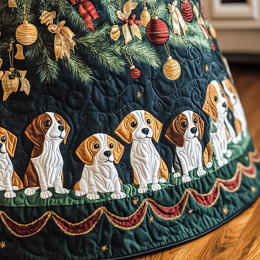Adorable Beagle Quilted Tree Skirt GFTOTG769