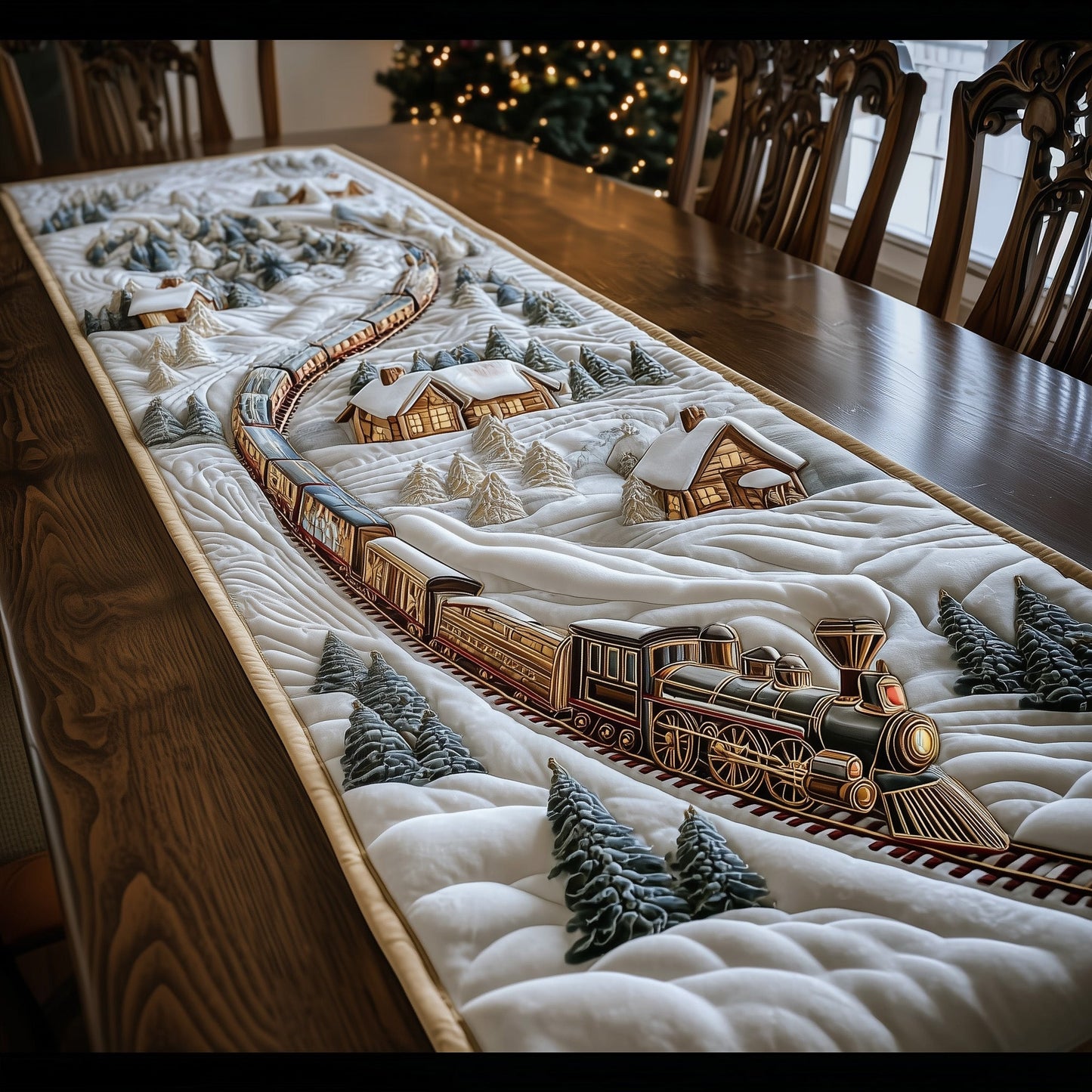 Frost Rail Quilted Table Runner GFTOTG773