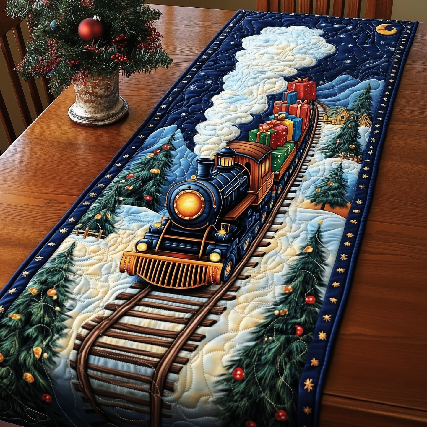 Santa Express Quilted Table Runner GFTOTG776