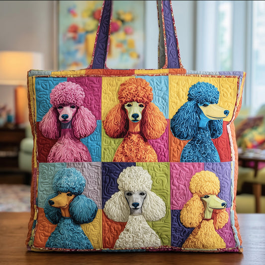 Poodle Quilted Tote Bag GFTOTG78