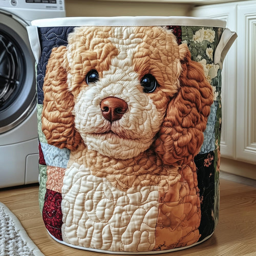 Adorable Poodle Quilted Laundry Basket GFTOTG787