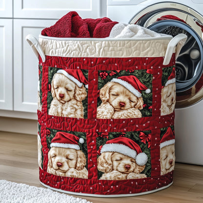 Adorable Poodle Quilted Laundry Basket GFTOTG788