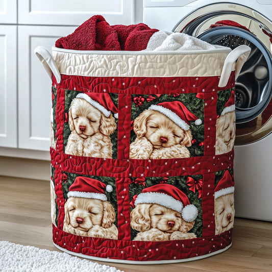 Adorable Poodle Quilted Laundry Basket GFTOTG788