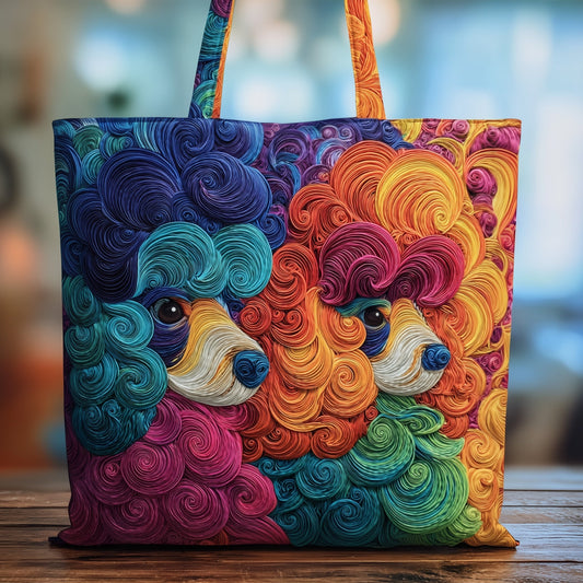 Poodle Quilted Tote Bag GFTOTG80