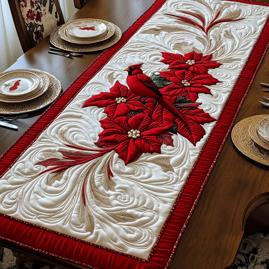 Poinsettia Quilted Table Runner GFTOTG806