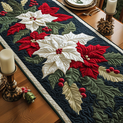 Poinsettia Quilted Table Runner GFTOTG807