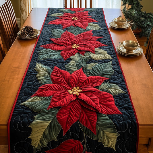 Poinsettia Quilted Table Runner GFTOTG809