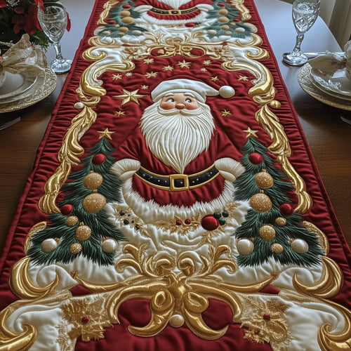 Joyful Santa Quilted Table Runner GFTOTG812