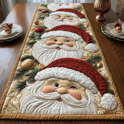 Joyful Santa Quilted Table Runner GFTOTG813