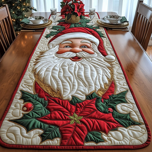 Joyful Santa Quilted Table Runner GFTOTG814