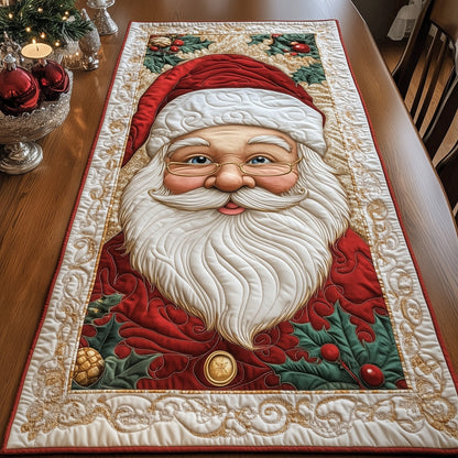 Joyful Santa Quilted Table Runner GFTOTG815