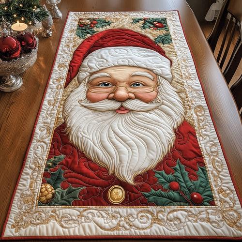 Joyful Santa Quilted Table Runner GFTOTG815