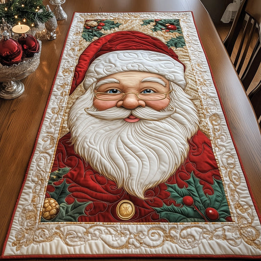 Joyful Santa Quilted Table Runner GFTOTG815