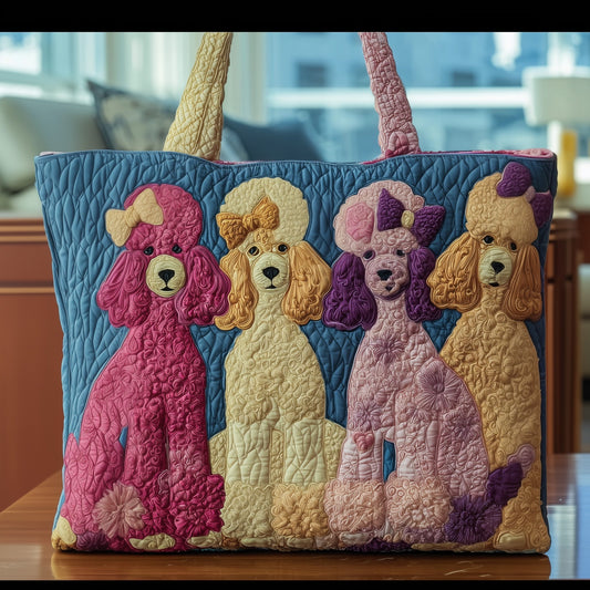Poodle Quilted Tote Bag GFTOTG82