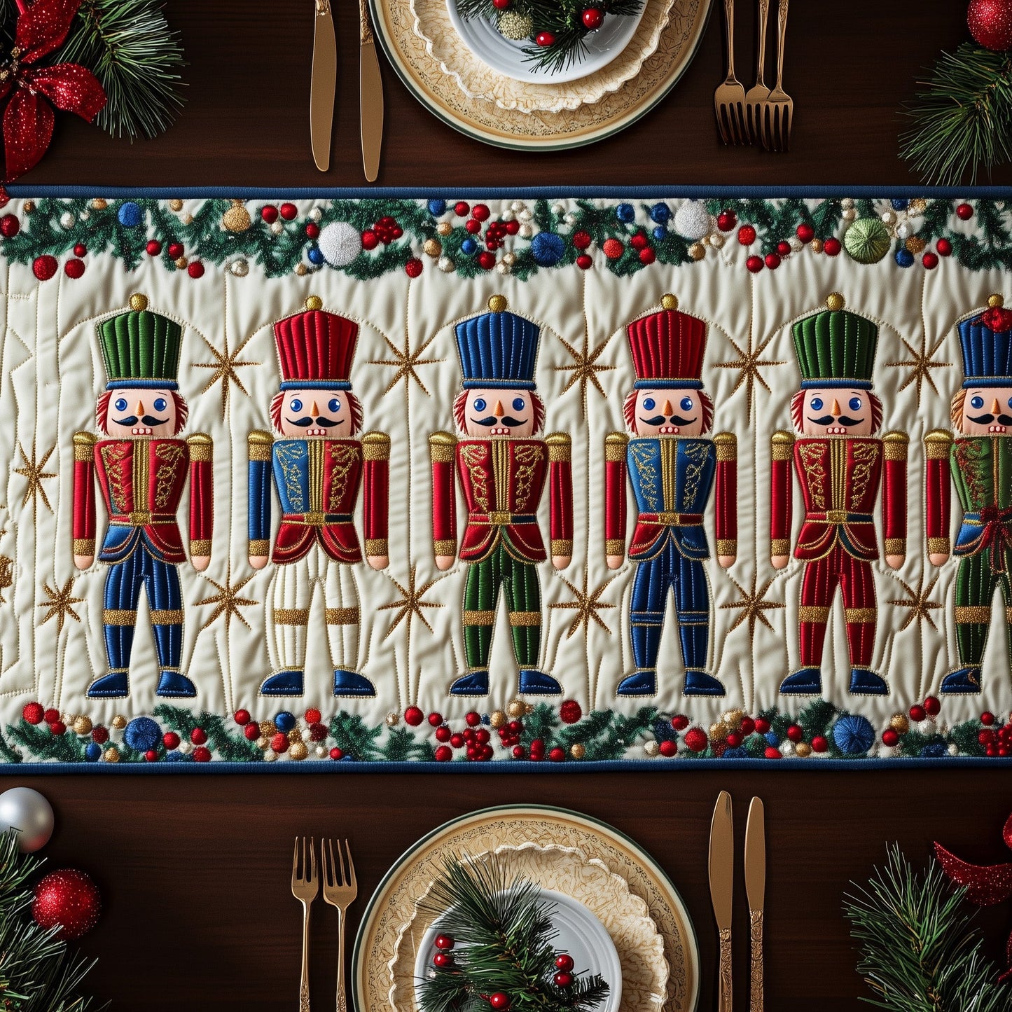 Nutcracker Quilted Table Runner GFTOTG856