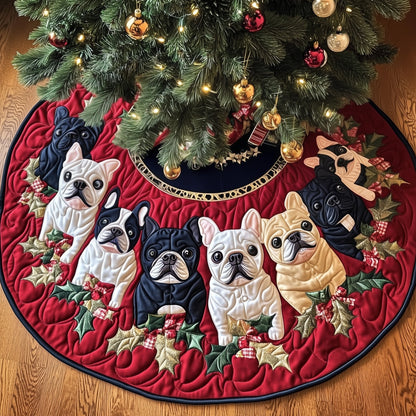 Adorable Frenchie Quilted Tree Skirt GFTOTG859