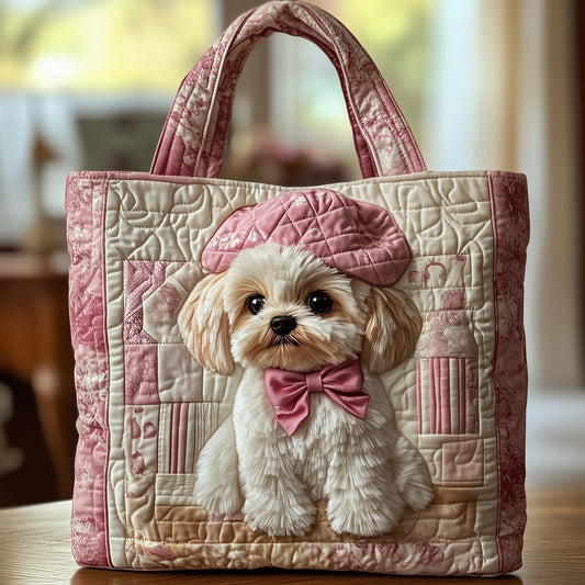 Adorable Shih Tzu Quilted Tote Bag GFTOTG870