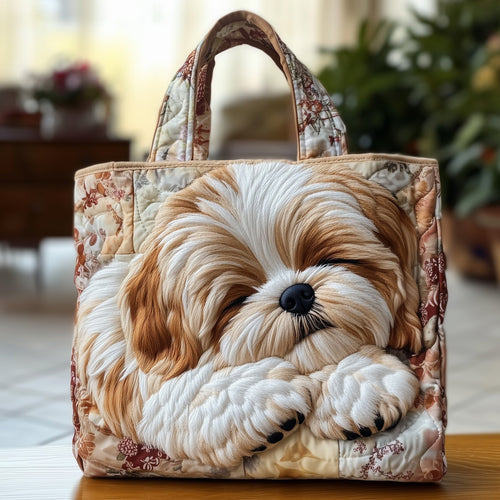 Adorable Shih Tzu Quilted Tote Bag GFTOTG872