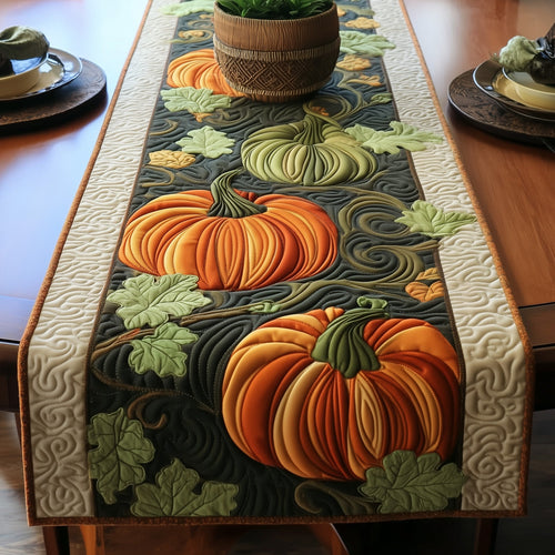 Autumn Pumpkin Dream Quilted Table Runner GFTOTG88