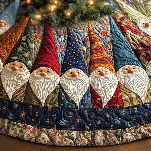 Gnome Cheer Quilted Tree Skirt GFTOTG904