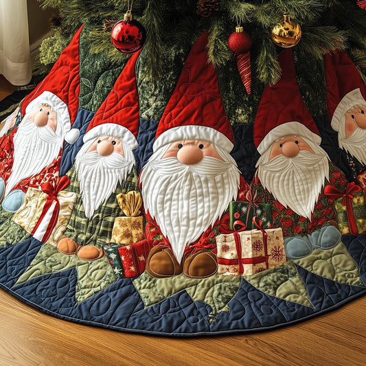 Gnome Cheer Quilted Tree Skirt GFTOTG905