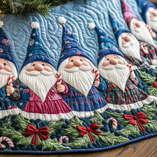 Gnome Cheer Quilted Tree Skirt GFTOTG907