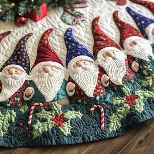 Gnome Cheer Quilted Tree Skirt GFTOTG908