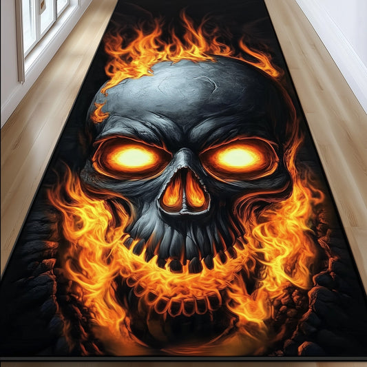 Flame Skull Runner Rug GFTOTG923