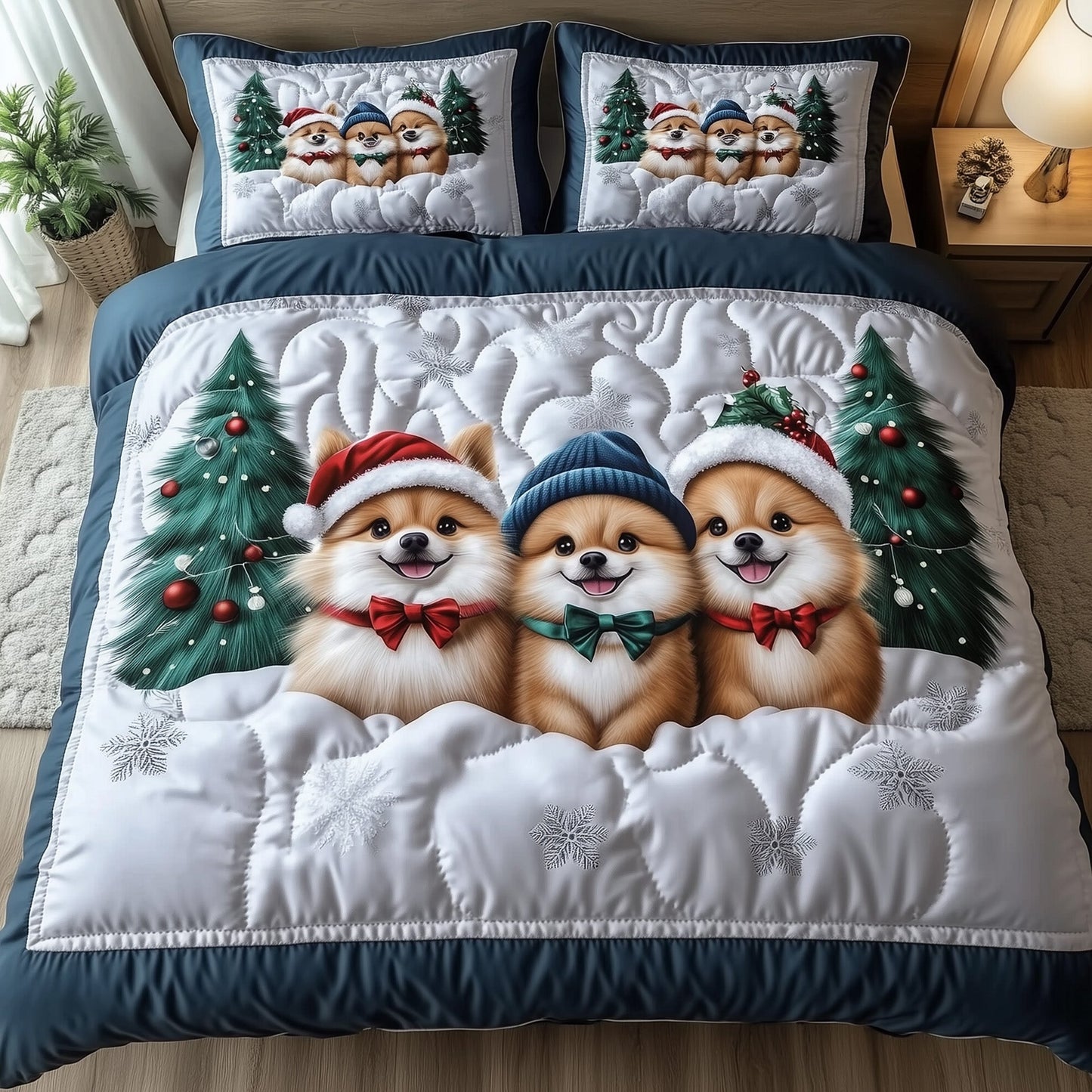 Adorable Pomeranian Duvet Cover Set GFTOTG944