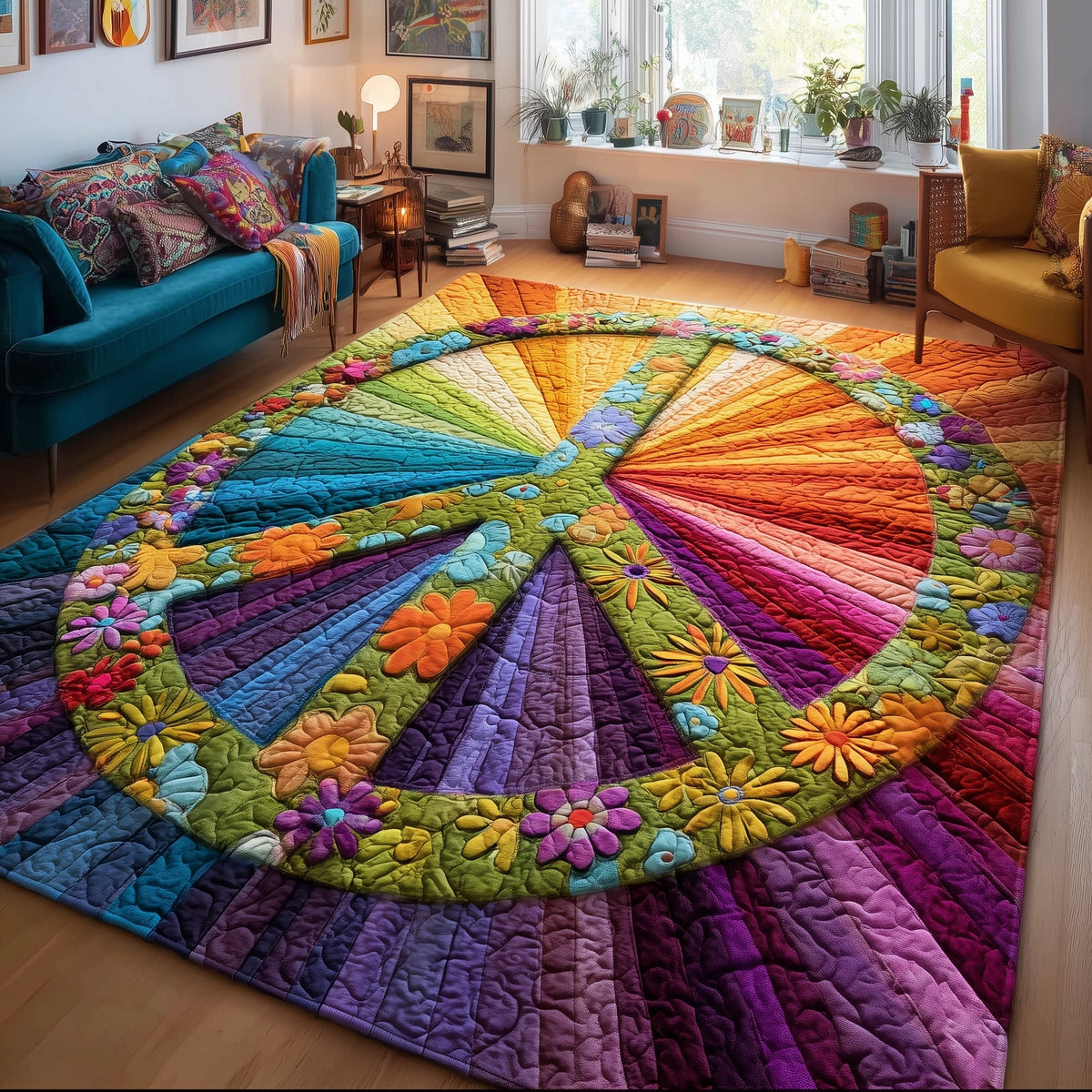 Patchique Rugs Radiant Peace Area Rug GFTOTG967 – Patchique Store