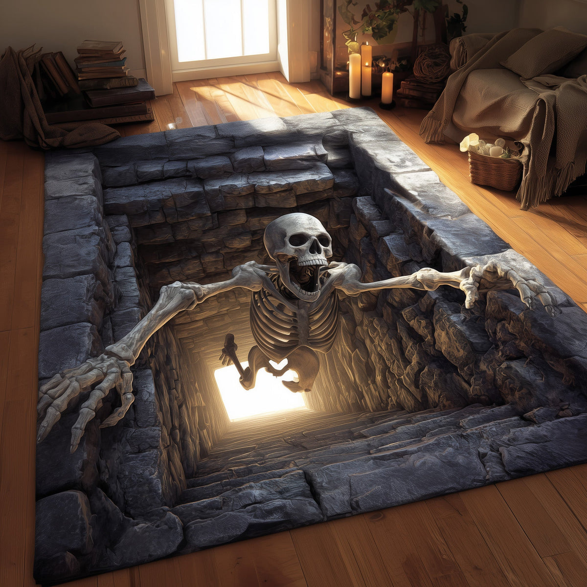 Skeleton Welcome Rug Skeleton Area Rug GFTOTG975 – Patchique Store