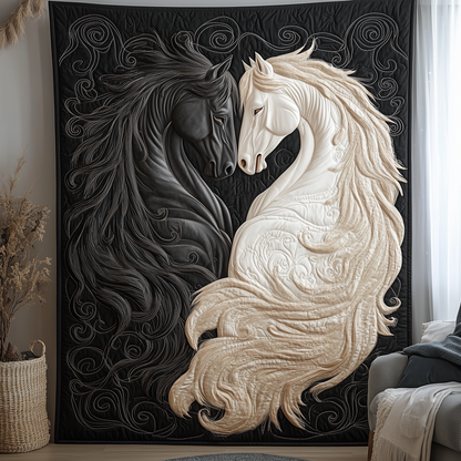 Horse Romance of Love Quilted Blanket GFTOTL1408