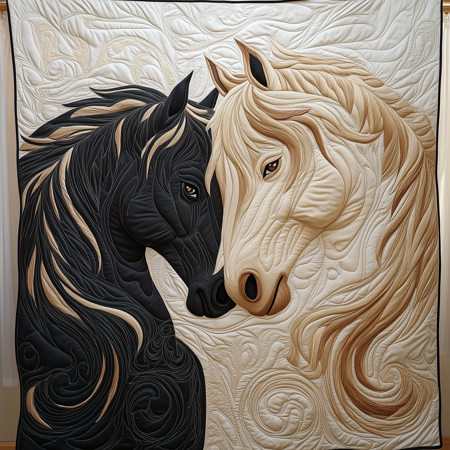 Horse Romance of Love Quilted Blanket GFTOTL1410