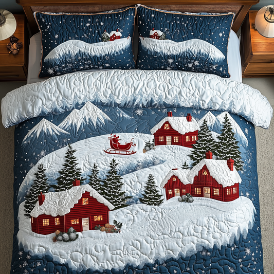 Festive Town 3-Piece Quilted Bedding Set GFTOTL1428