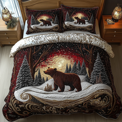 Mystery in the Forest 3-Piece Quilted Bedding Set GFTOTL1546