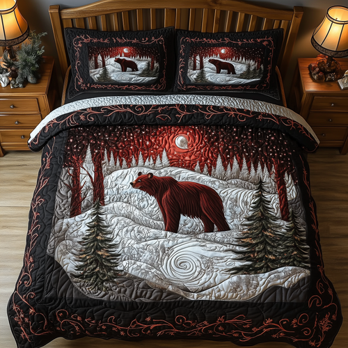Mystery in the Forest 3-Piece Quilted Bedding Set GFTOTL1547