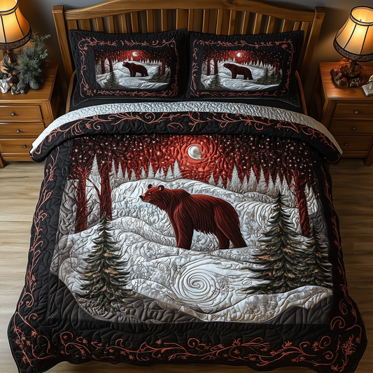Mystery in the Forest 3-Piece Quilted Bedding Set GFTOTL1547
