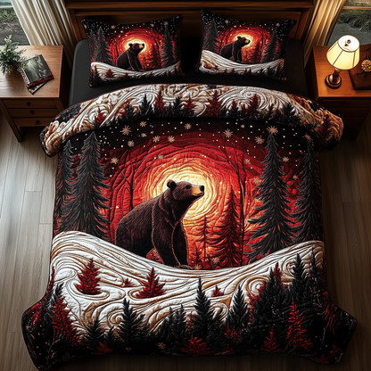 Mystery in the Forest 3-Piece Quilted Bedding Set GFTOTL1548