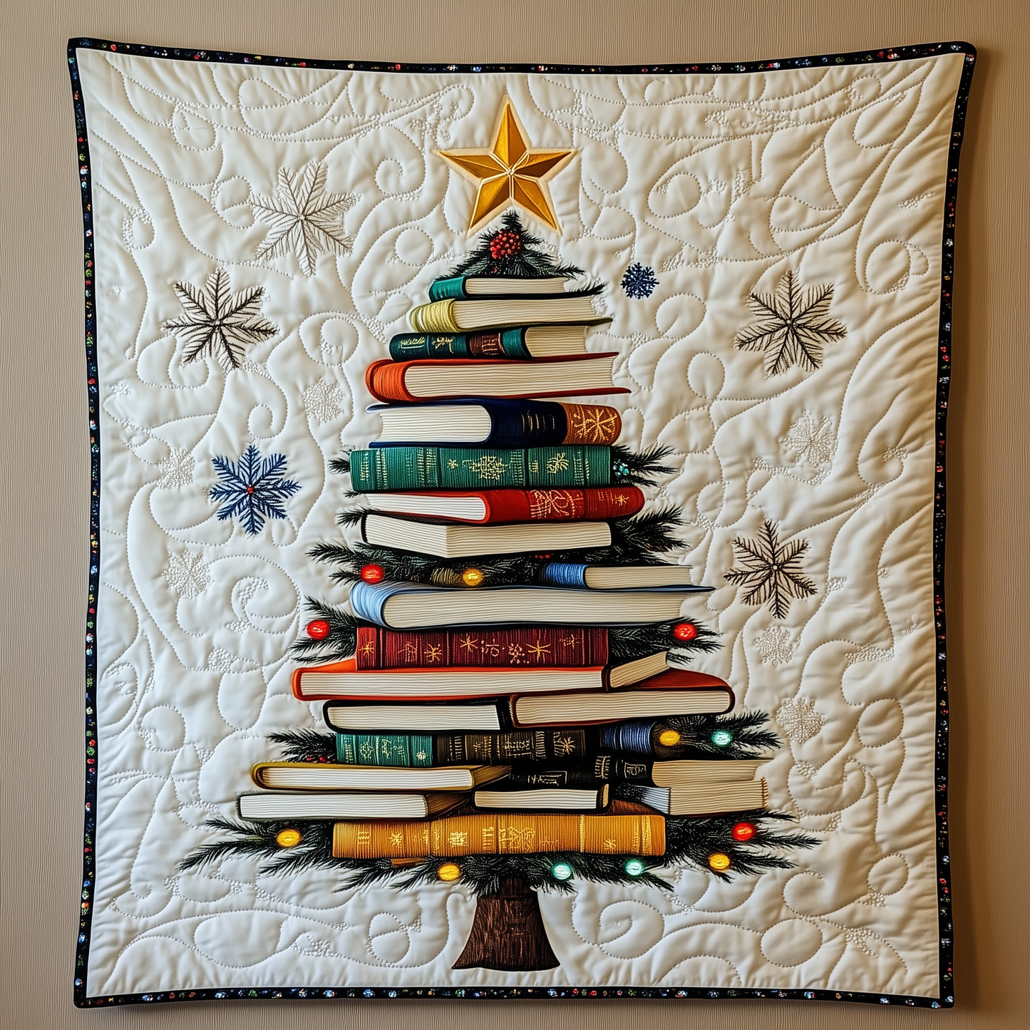 All Booked for Christmas Quilted Blanket GFTOTL1571
