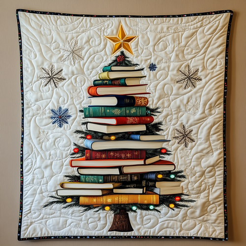 All Booked for Christmas Quilted Blanket GFTOTL1571