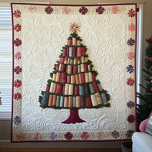 All Booked for Christmas Quilted Blanket GFTOTL1573