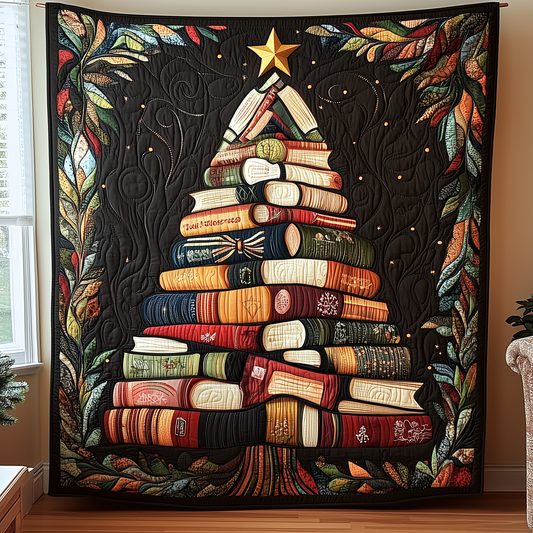 All Booked for Christmas Quilted Blanket GFTOTL1575