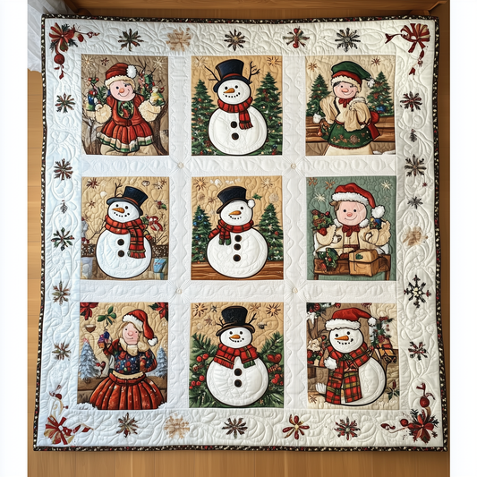 Let It Snow Vintage Quilted Blanket GFTOTL1619
