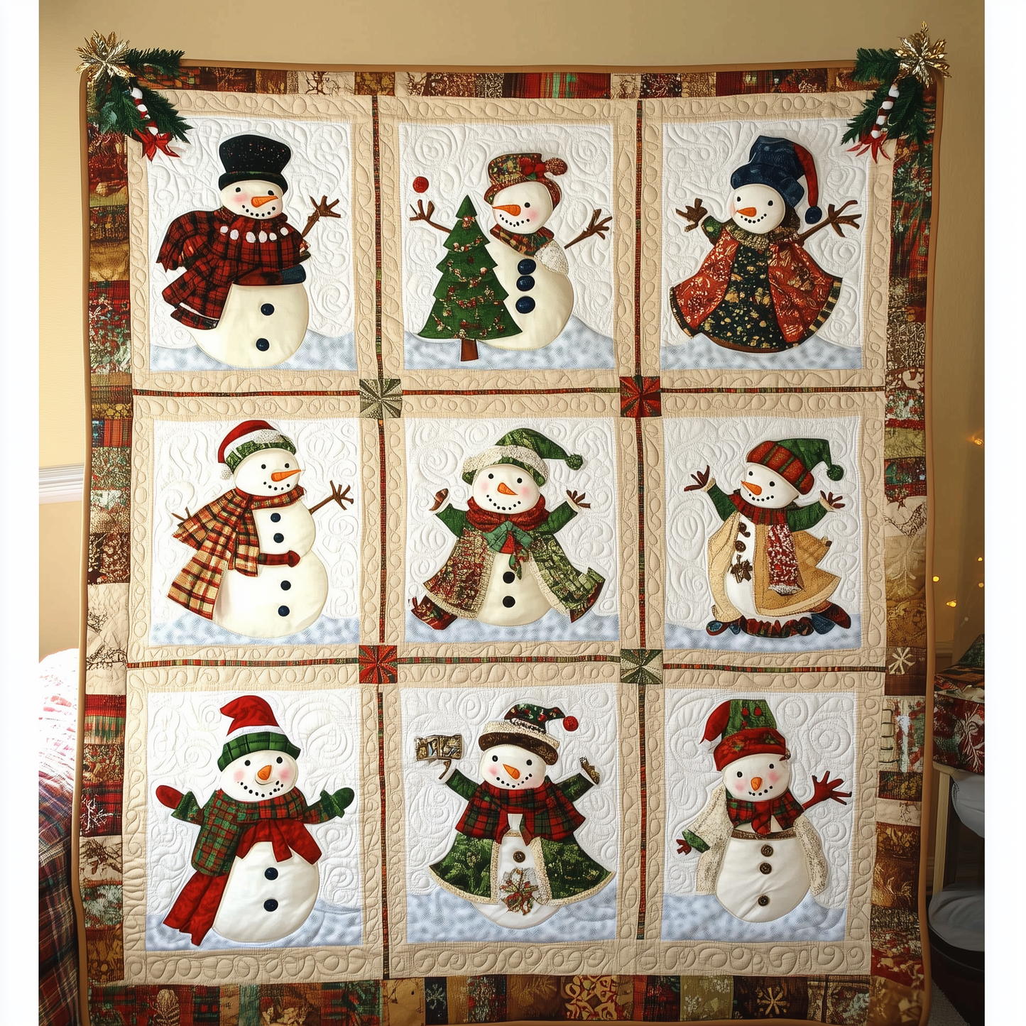 Let It Snow Vintage Quilted Blanket GFTOTL1621