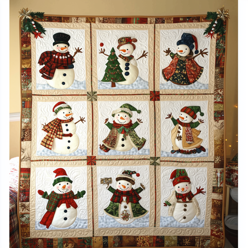 Let It Snow Vintage Quilted Blanket GFTOTL1621