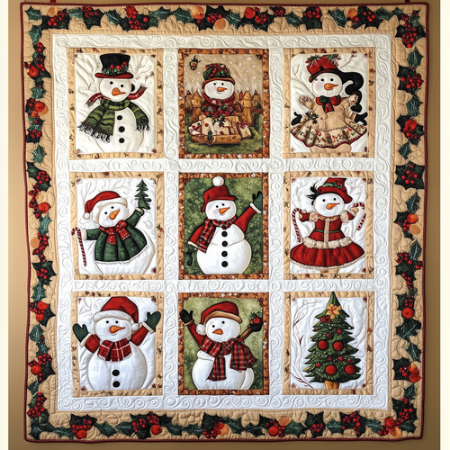 Let It Snow Vintage Quilted Blanket GFTOTL1622