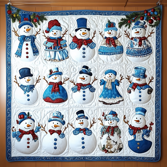 Let It Snow Vintage Quilted Blanket GFTOTL1624