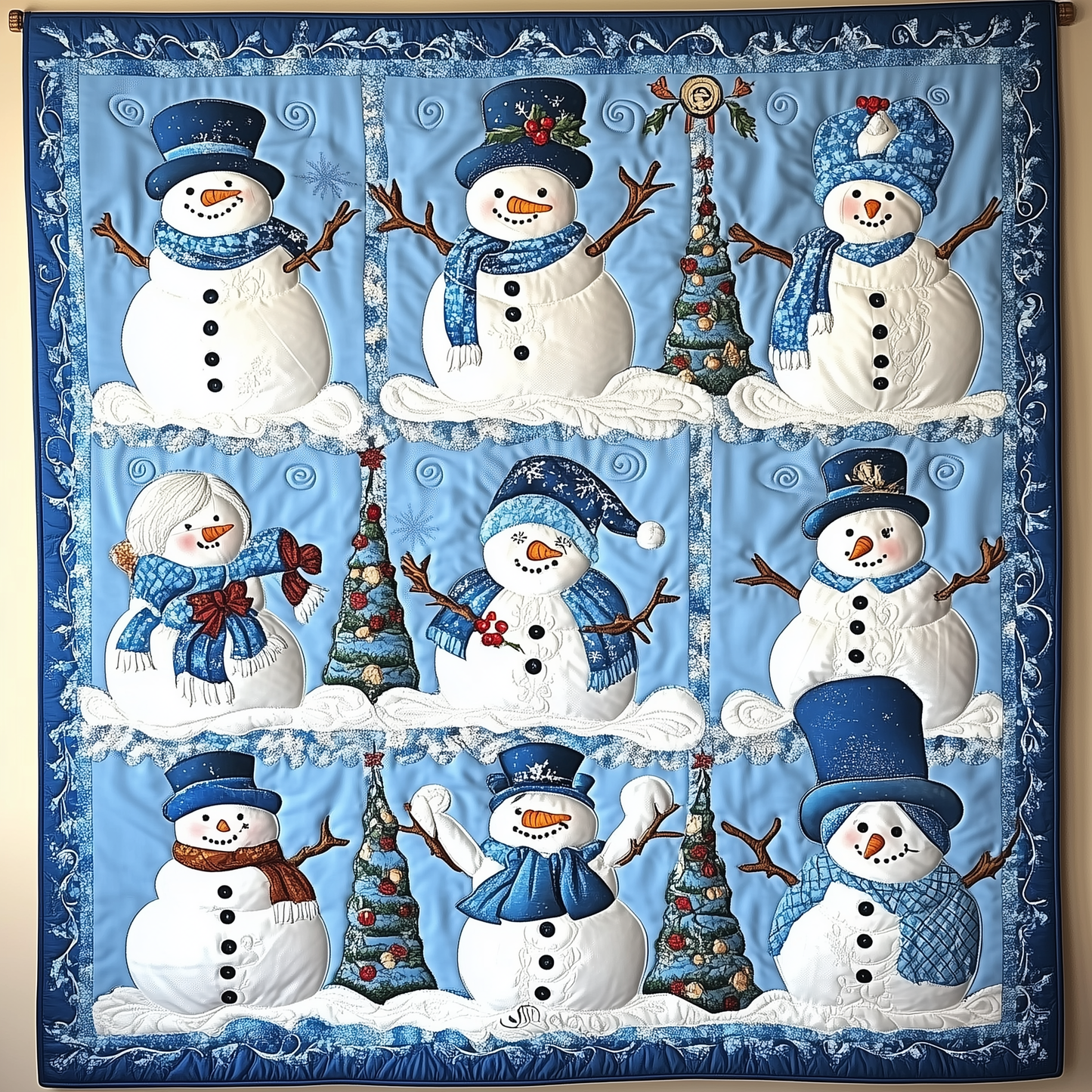 Let It Snow Vintage Quilted Blanket GFTOTL1625