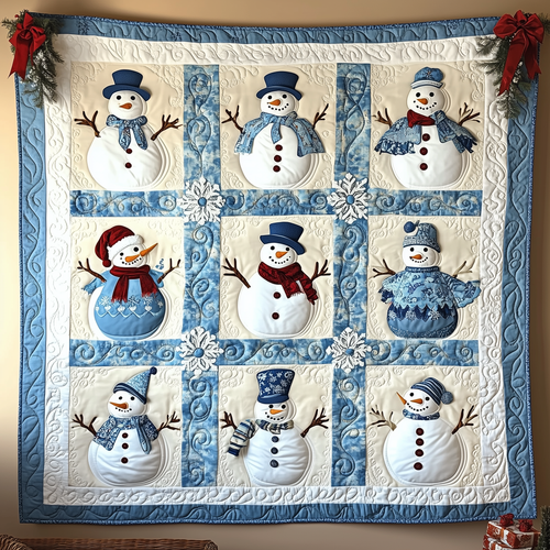 Let It Snow Vintage Quilted Blanket GFTOTL1631